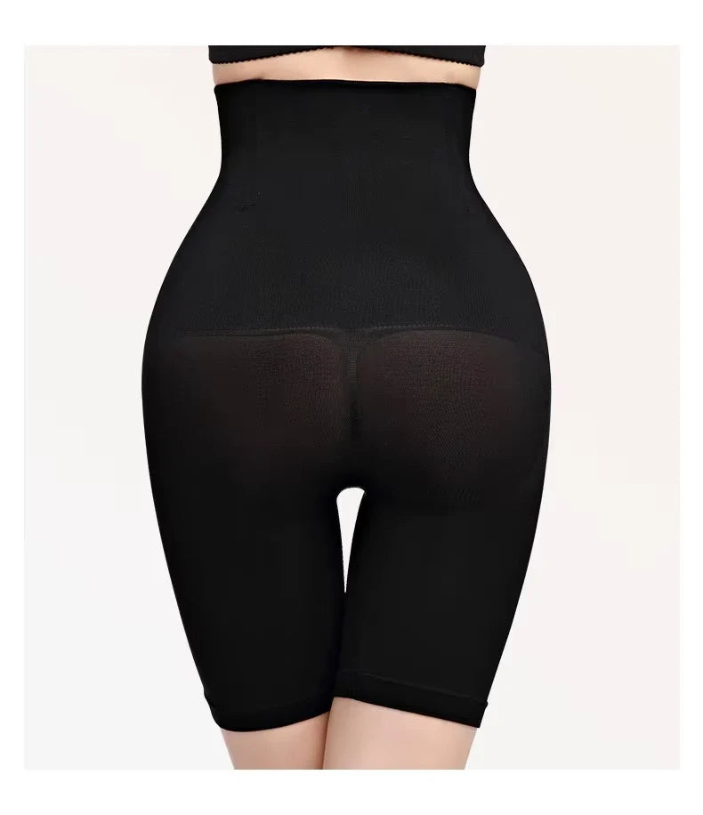 Shorty sculptant taille haute noir, vue arrière